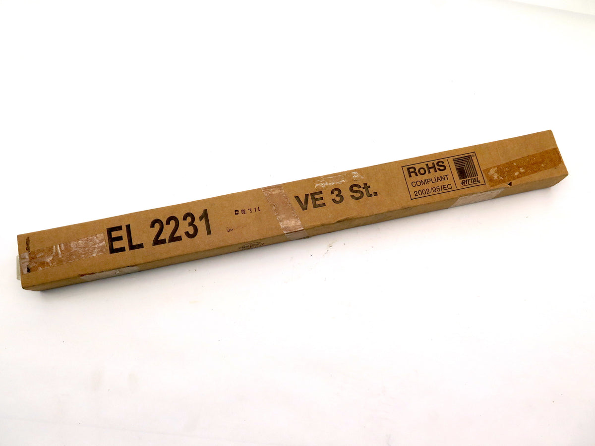 Rittal El2231.000 Ventilated Front Panel 1 U 482.6MM (19") LOT OF 3 - Advance Operations