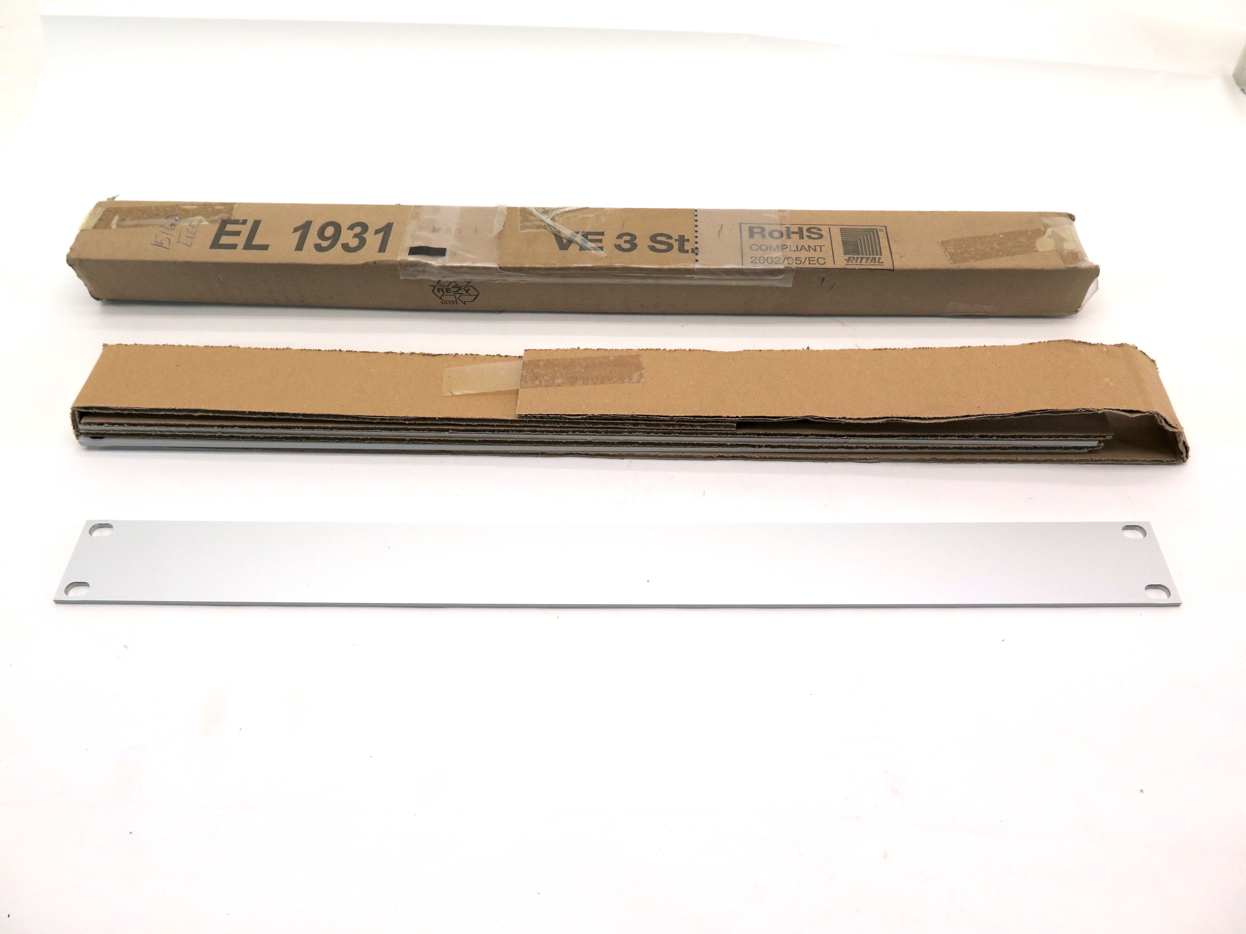 Rittal EL 1931 Front Panel 19" x 1.75" LOT OF 3 - Advance Operations