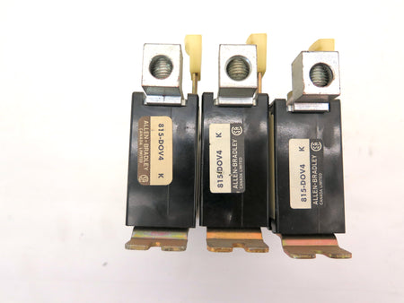 ALLEN BRADLEY 815-DOV4 SERIES K MANUAL RESET OVERLOAD RELAY 600 V MAX Lot of 3 - Advance Operations