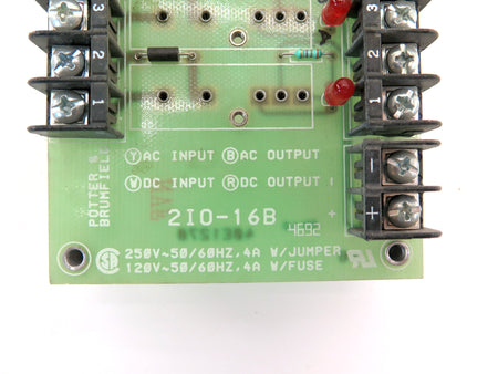Potter & Brumfield 2I0-16 16 Channel I/O Board 40E1107 - Advance Operations