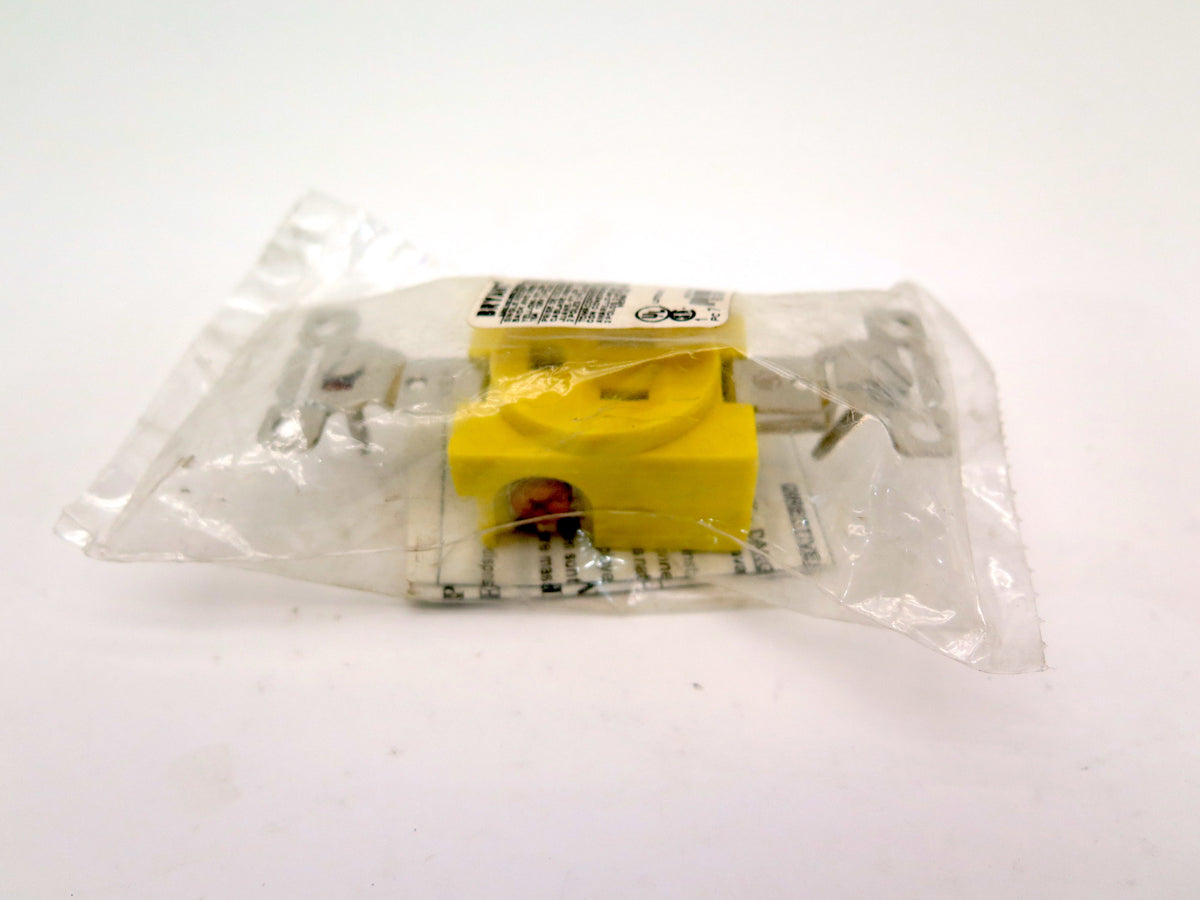 Bryant 5261CR Yellow Industrial Corrosion Resistant Receptacle 120V 15A - Advance Operations
