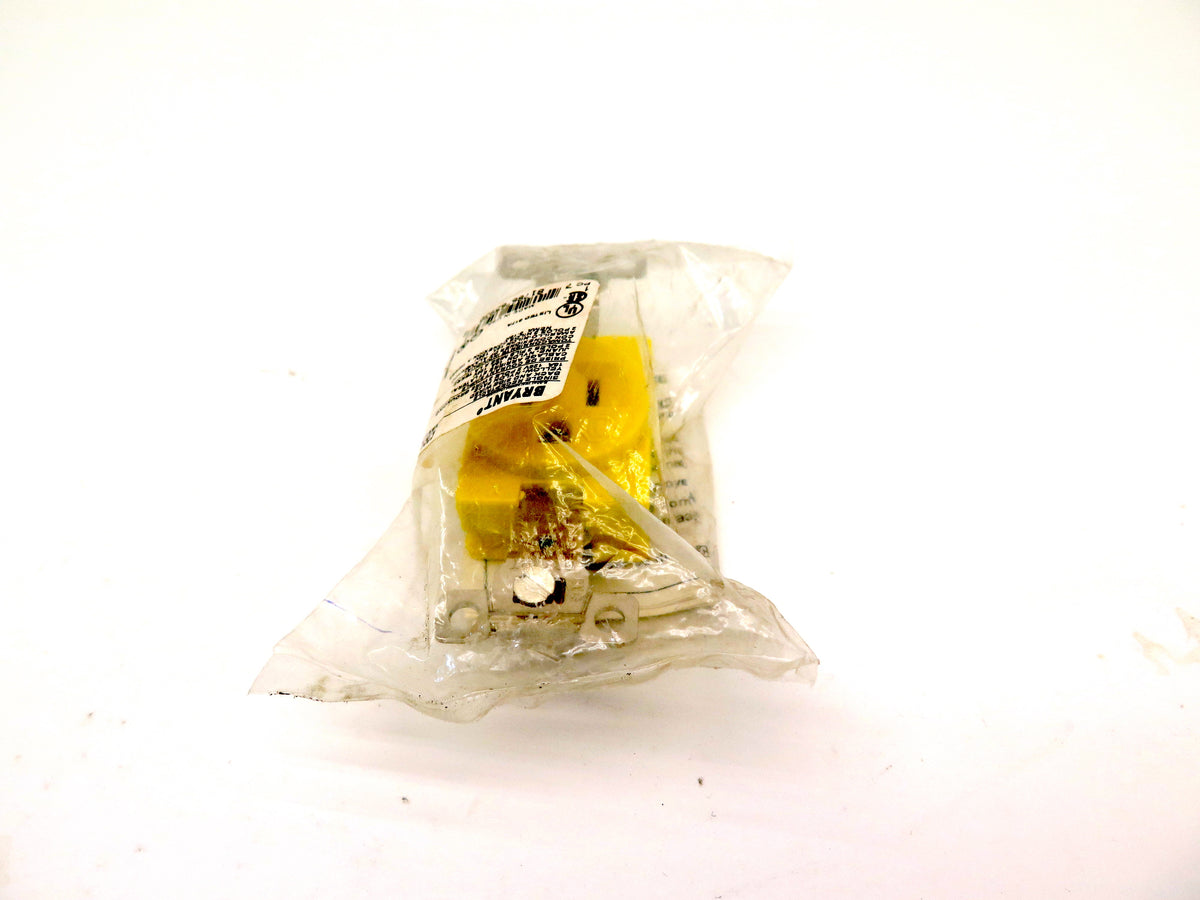 Bryant 5261CR Yellow Industrial Corrosion Resistant Receptacle 120V 15A - Advance Operations