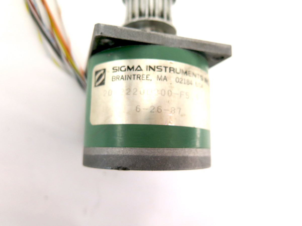 Sigma Instruments 20-2220D200-F5 Impedance Protected Stepping Motor - Advance Operations