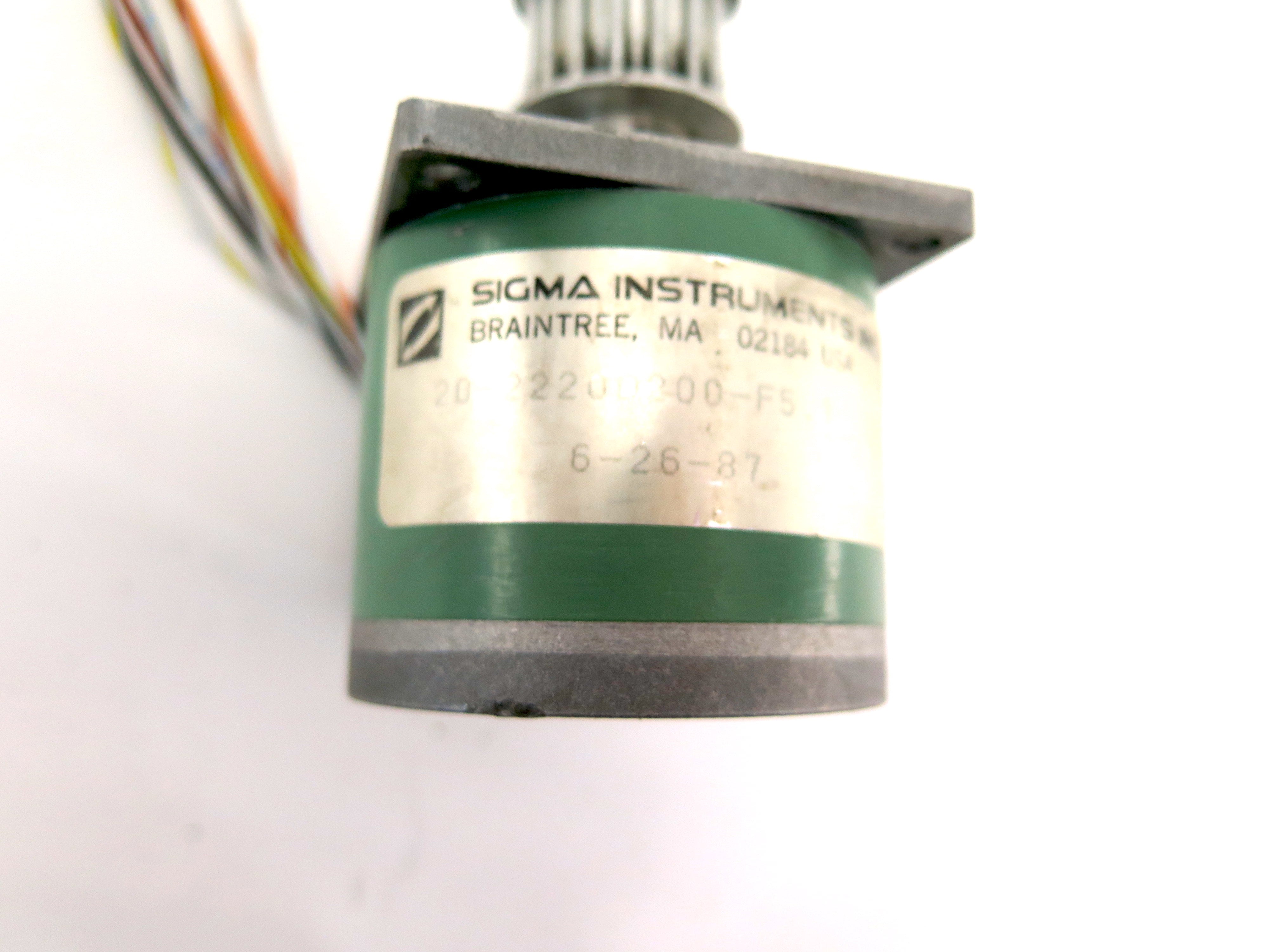 Sigma Instruments 20-2220D200-F5 Impedance Protected Stepping Motor - Advance Operations