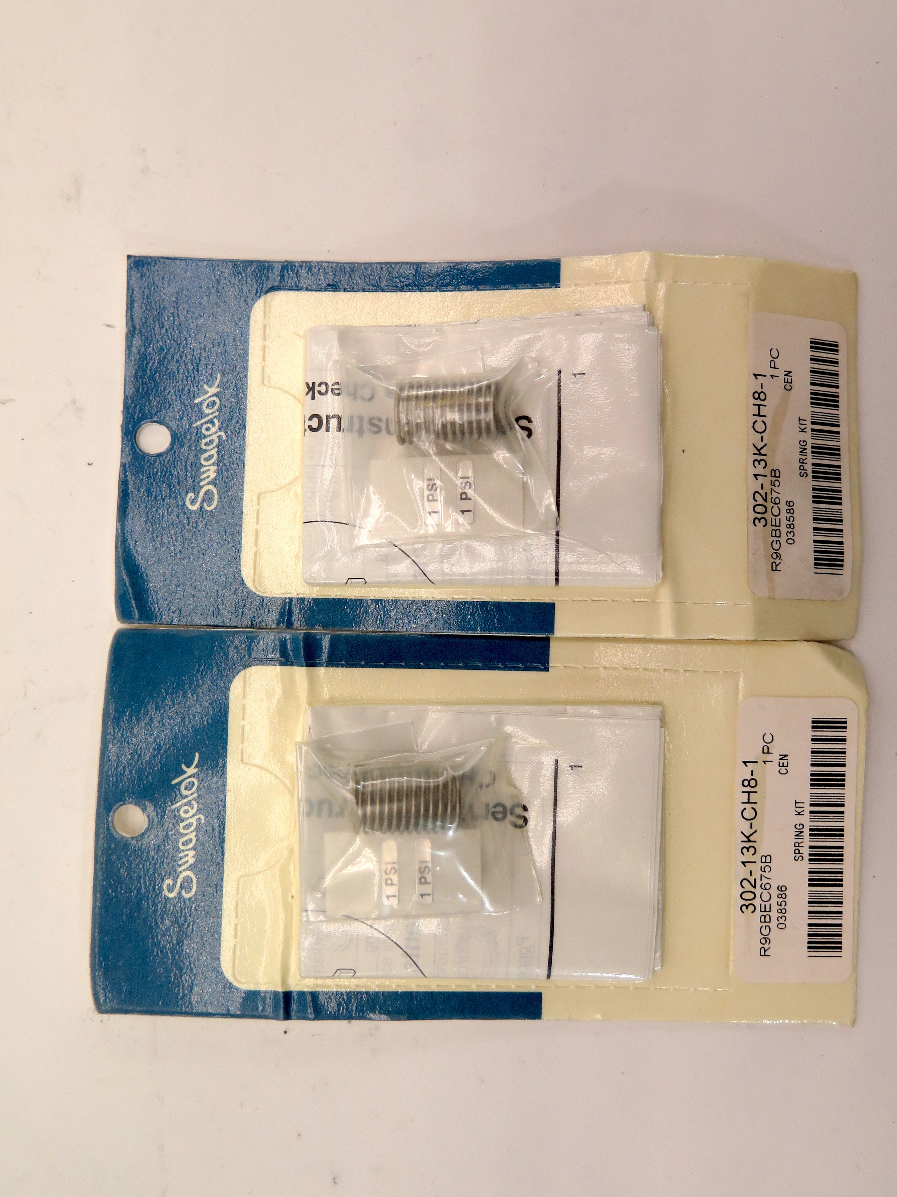 wagelok 302-13K-CH8-1 302 Stainless Steel Spring Kit/  Pack of 2 - Advance Operations