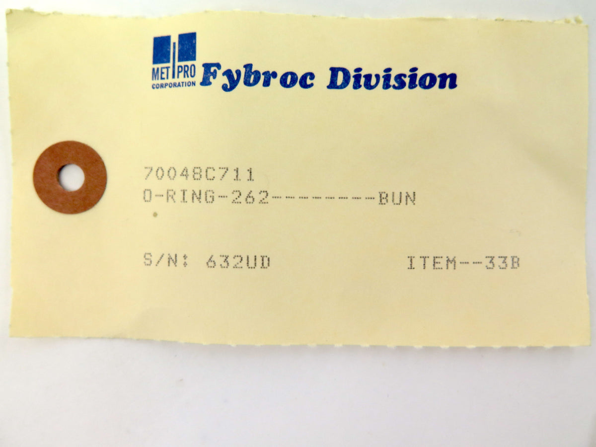 Fybroc O-Ring 70048C711 (LOT OF 3) - Advance Operations