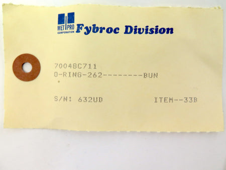 Fybroc O-Ring 70048C711 (LOT OF 3) - Advance Operations