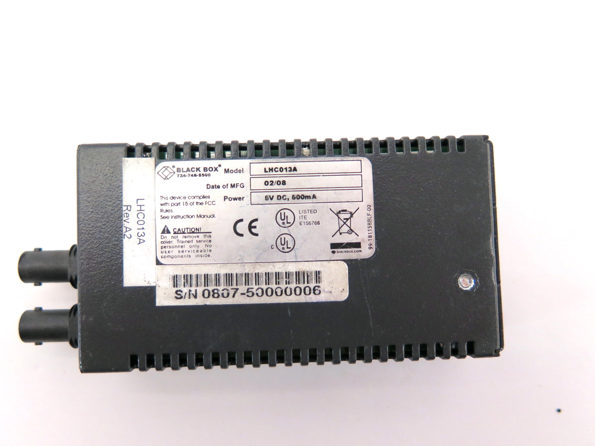 Black Box LNC013A Miniature Media Converter - Advance Operations