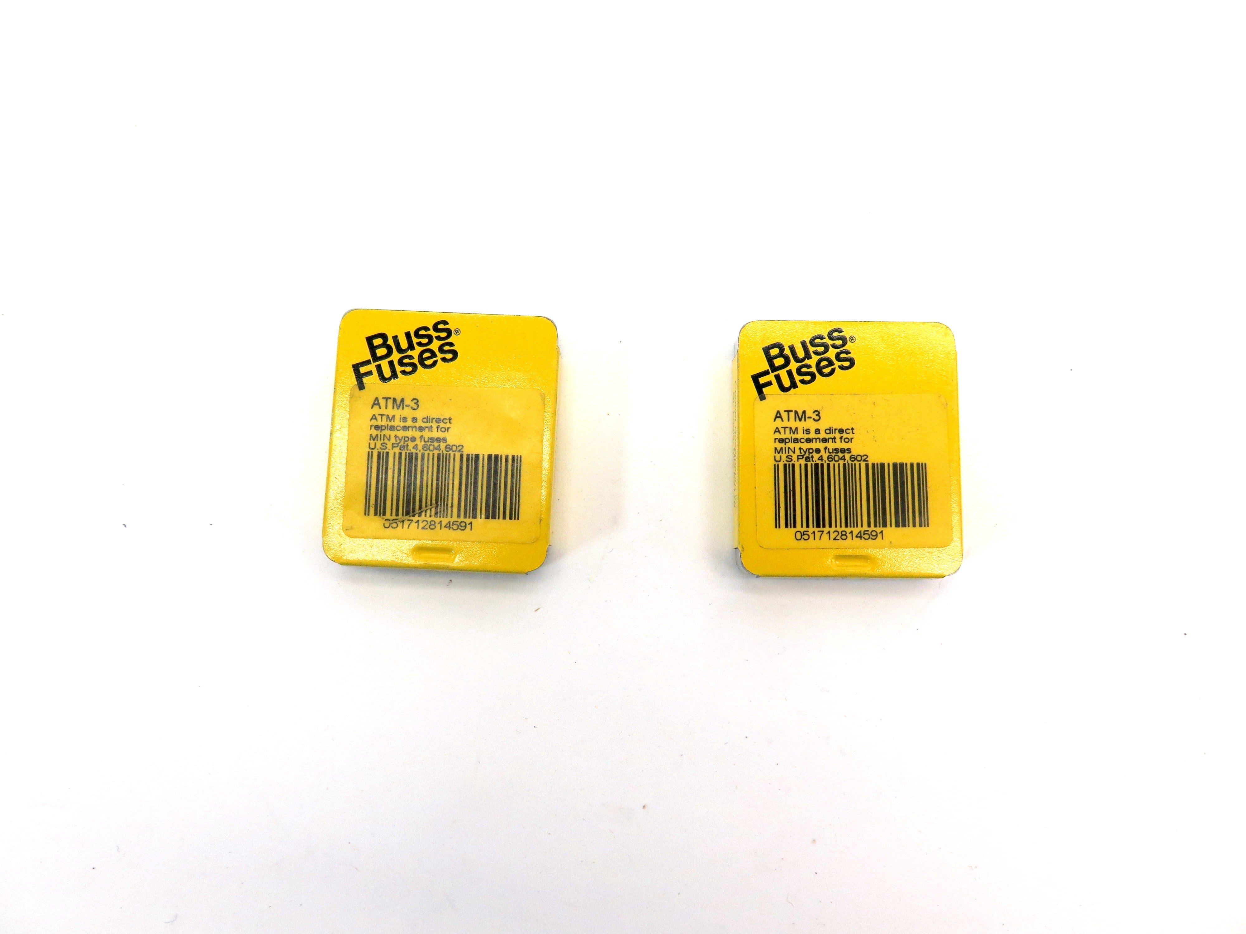 Bussman  Fuse ATM-3 LOT OF 10 - Advance Operations