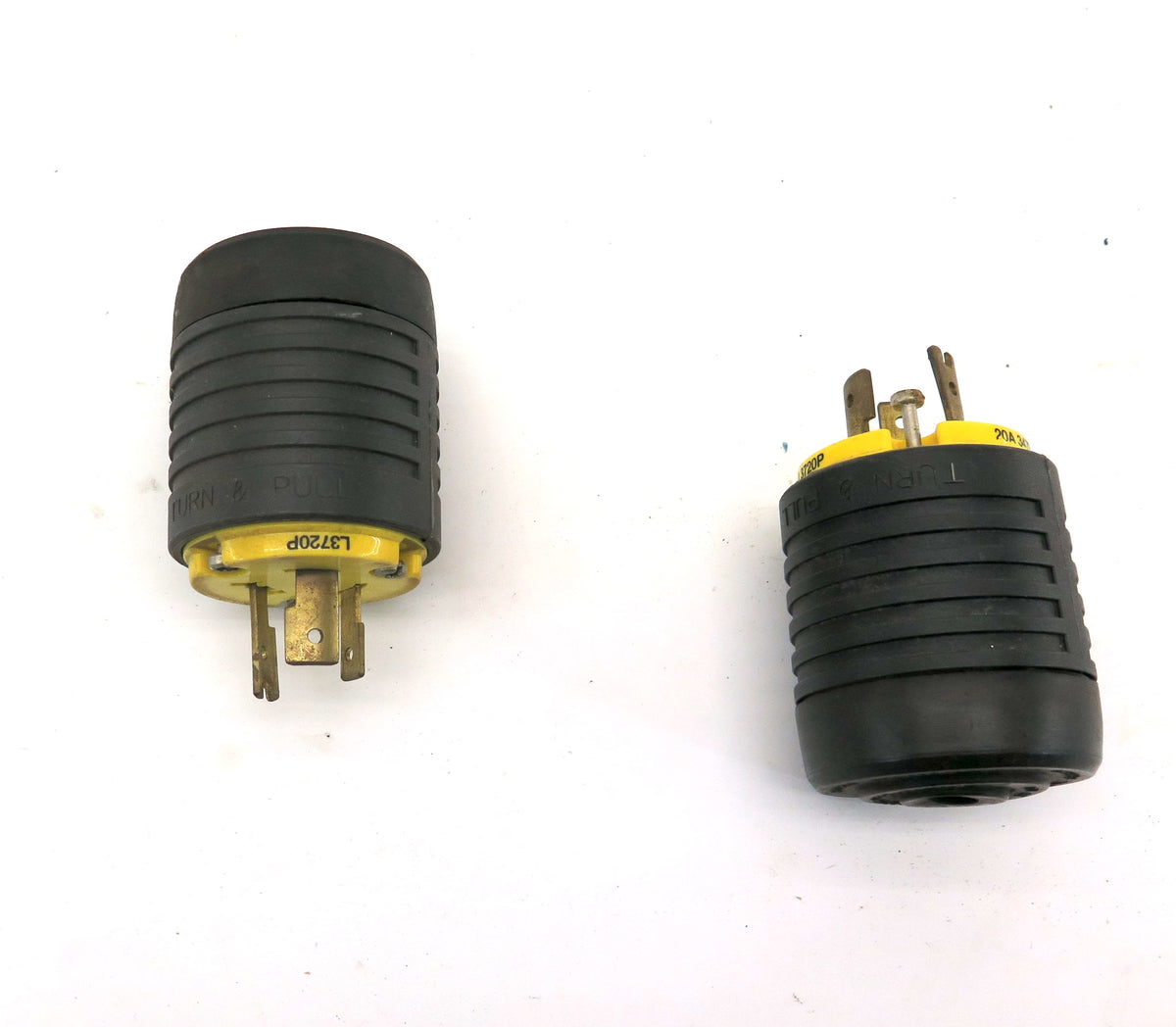 Pass & Legrand L3720P 20A 347V Turn & Pull Locking Plug LOT OF 2 - Advance Operations