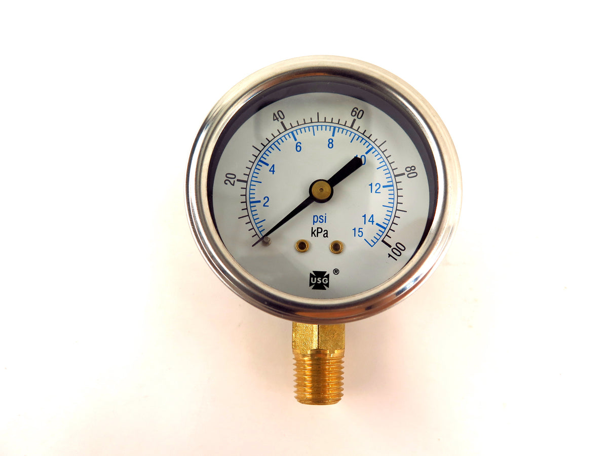 USG 167183 Pressure Gauge 0-15 PSI - Advance Operations
