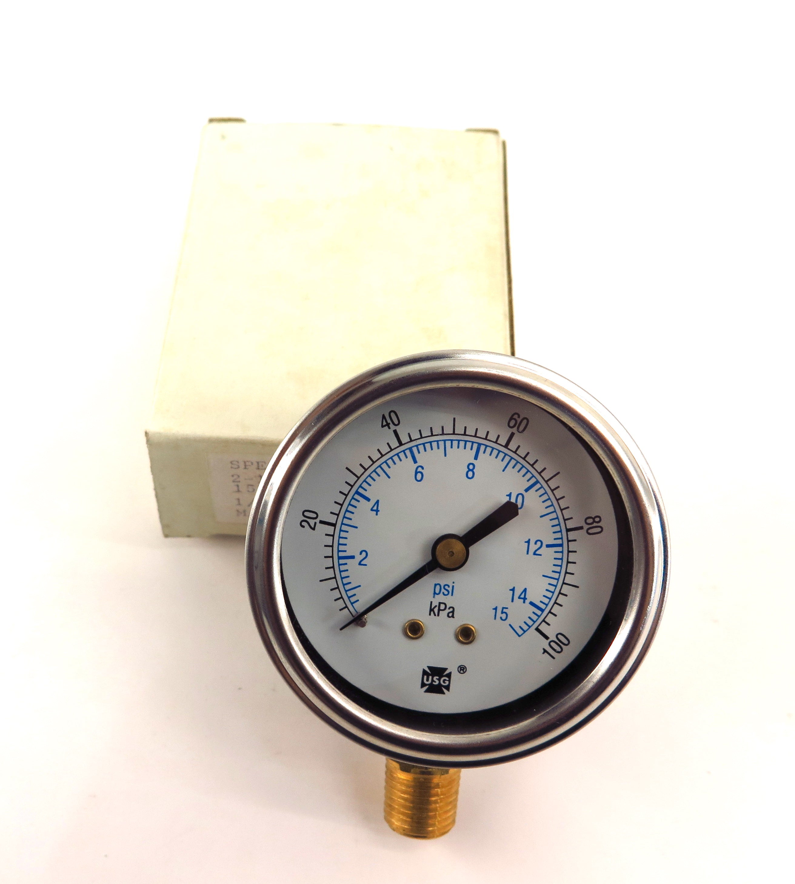 USG 167183 Pressure Gauge 0-15 PSI - Advance Operations