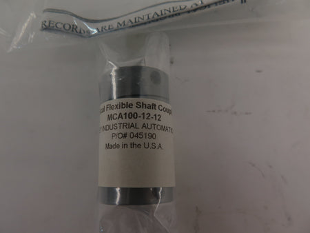 Shelley Industrial Automation MCA100-12-12 Helical Flexible Shaft Coupling - Advance Operations