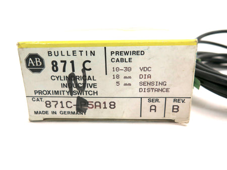 Allen-Bradley 871C-N5A18 Cylindrical Inductive Proximity Switch - Advance Operations