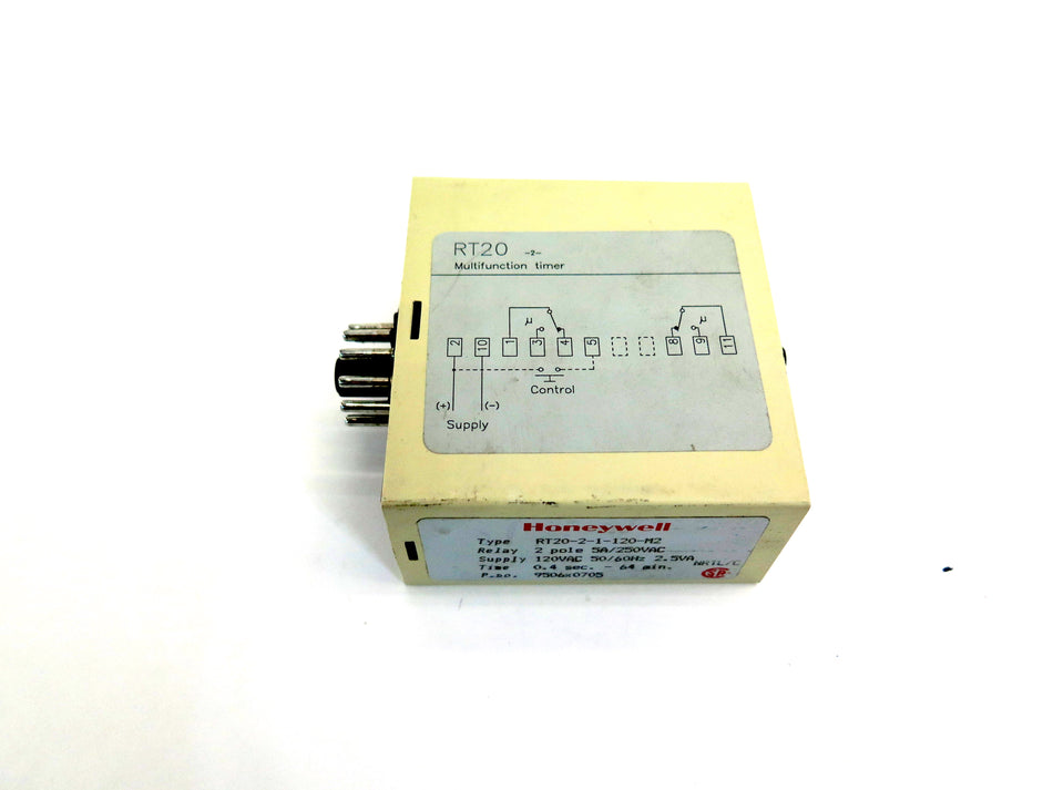 Honeywell RT20-2-1-120-M2 Multi-function Timer Relay 2 Pole 5A 250 Vac - Advance Operations