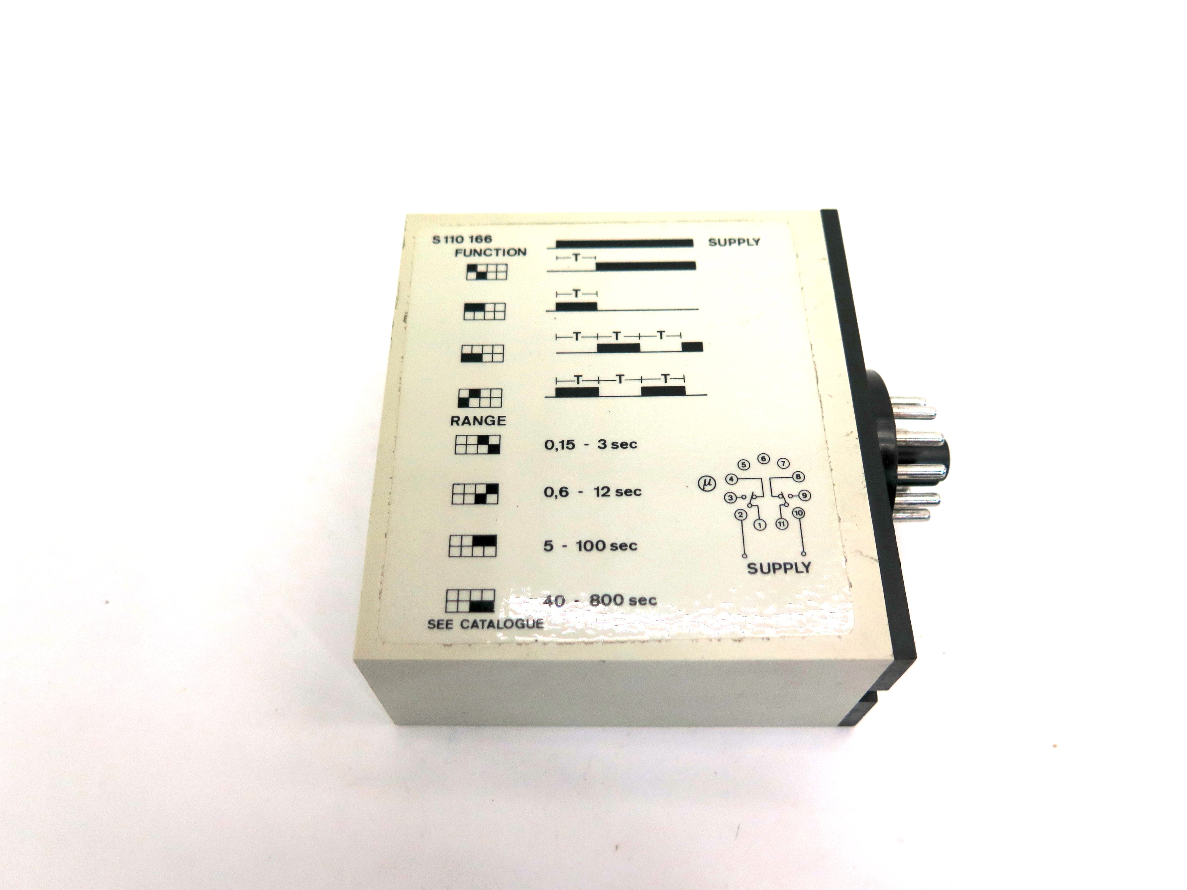 Carl Gavazzi S 110 166 115 Combi Timer Automatic Start 0.15s to 800s 115Vac - Advance Operations