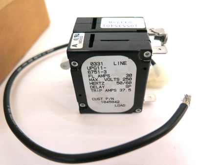 Airplax 1045842 Circuit Breaker 250 Vac 60Hz 37 Amp - Advance Operations