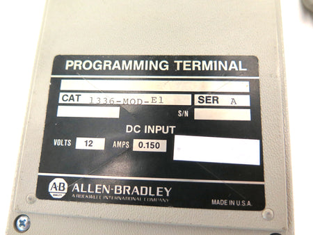 Allen-Bradley 1336-MOD-E1 Programming Terminal Ser A 12 Vdc 0.150 Amp - Advance Operations