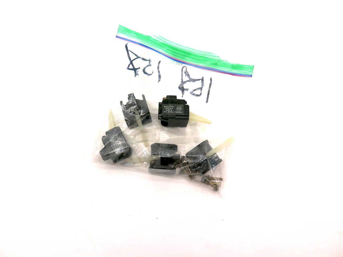 Allen-Bradley 1495-G4 Auxiliary Contact Size 4 Lot Of 5 - Advance Operations
