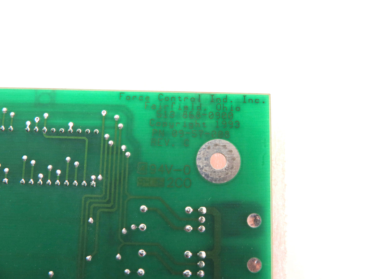 Force Control Industries 09-57-008 CPU Board Rev C - Advance Operations