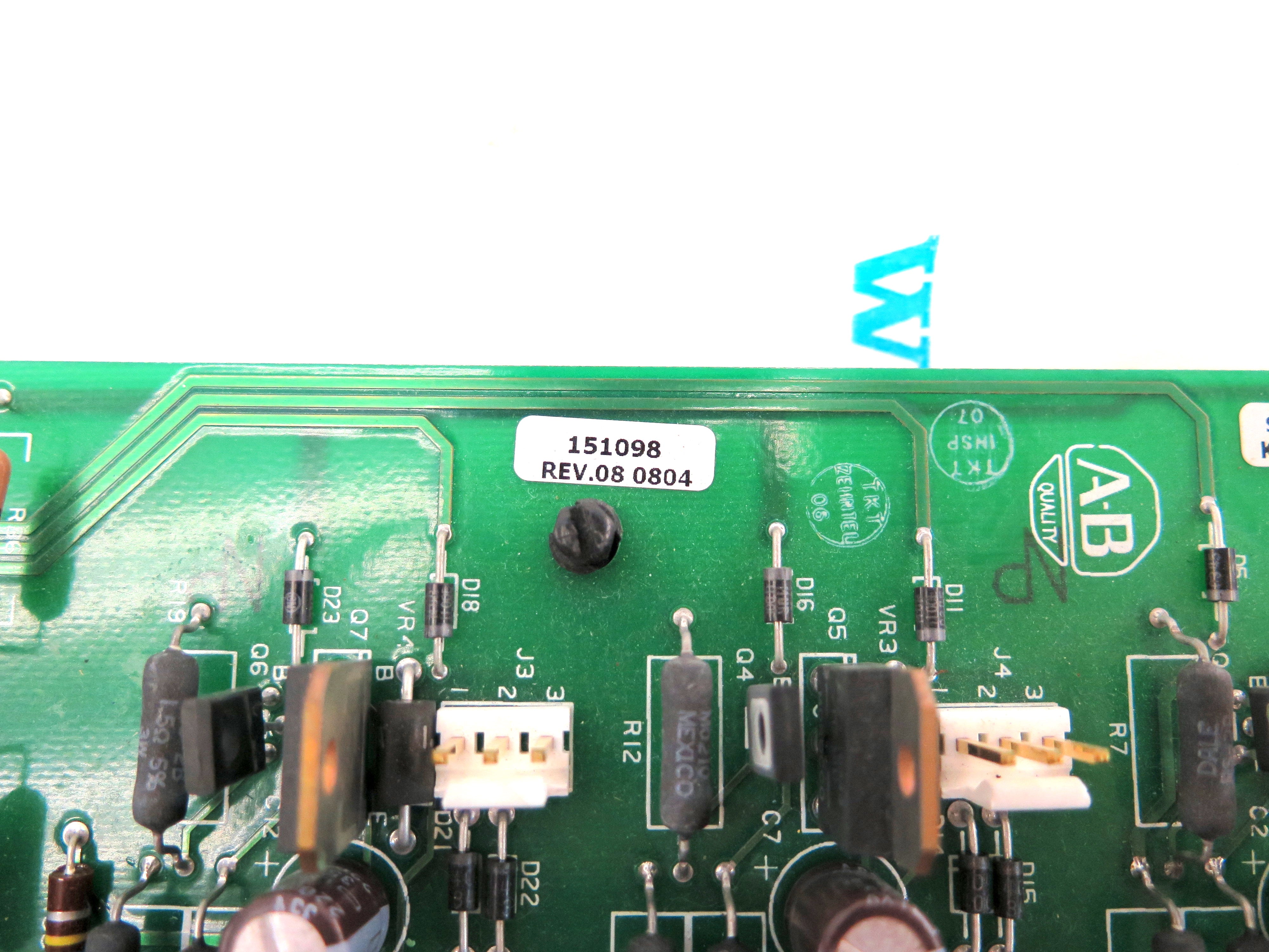 Allen-Bradley 151098 Rev 08 151147 Circuit Board Assembly - Advance Operations