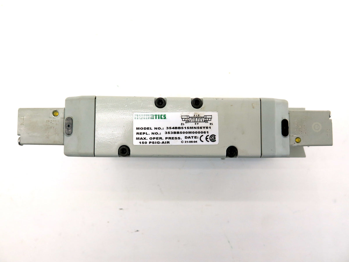 Numatics 354BB515MN56Y61 150 PSIG Pneumatic Valve With Manifold - Advance Operations