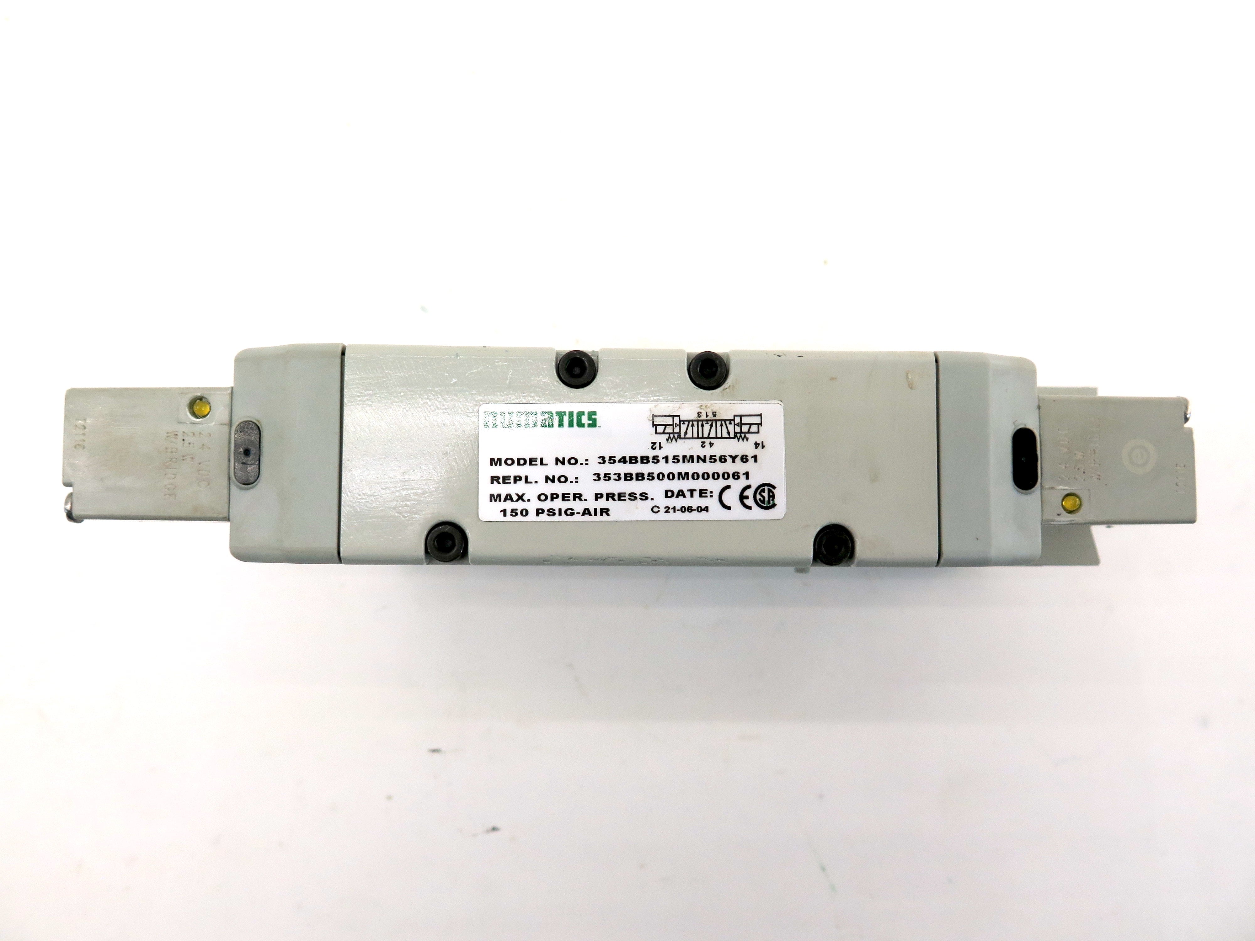 Numatics 354BB515MN56Y61 150 PSIG Pneumatic Valve With Manifold - Advance Operations