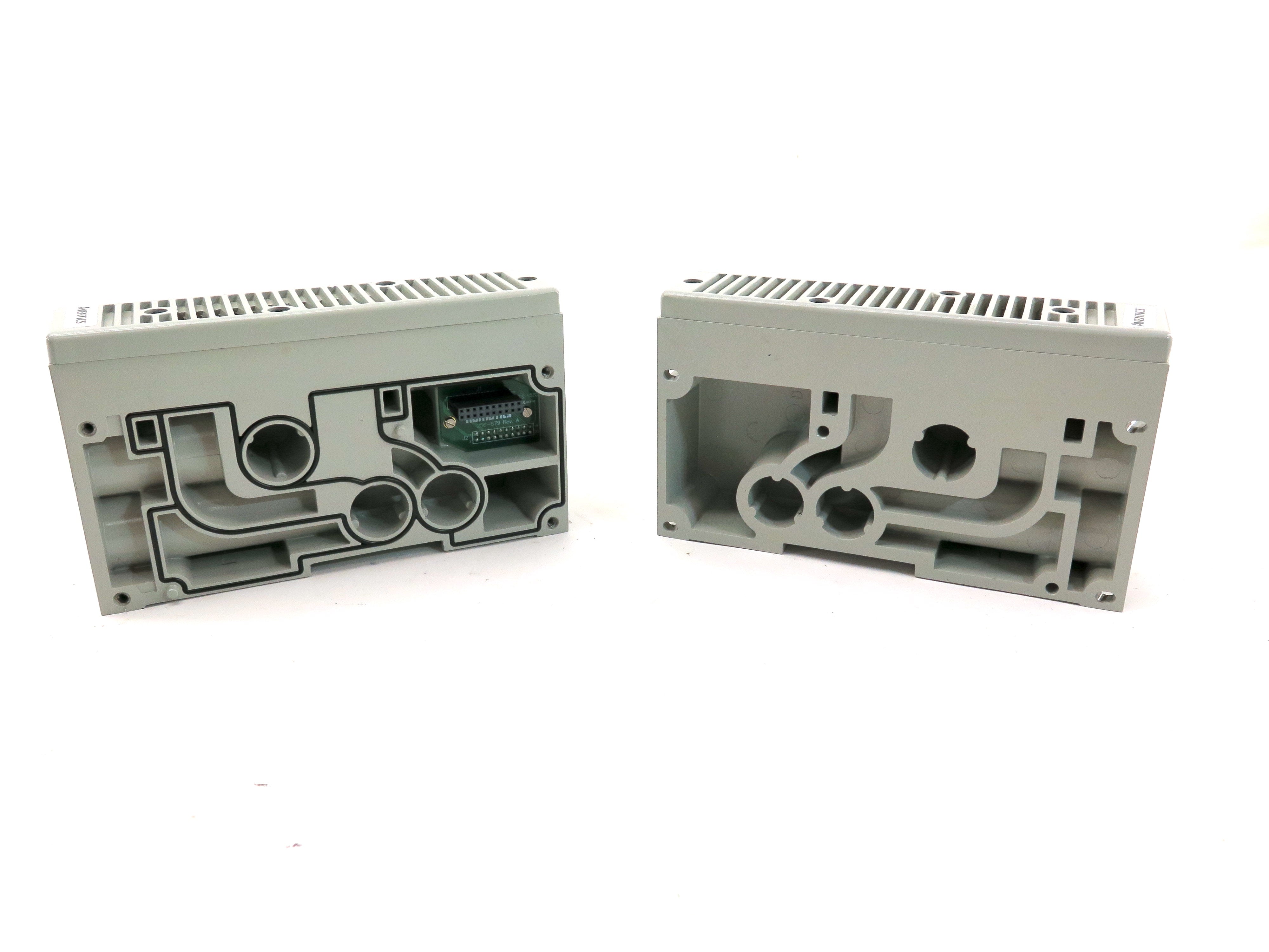 Numatics / Aventics 256-879 Pneumatic Manifold Extremity For Assembly 021904 - Advance Operations