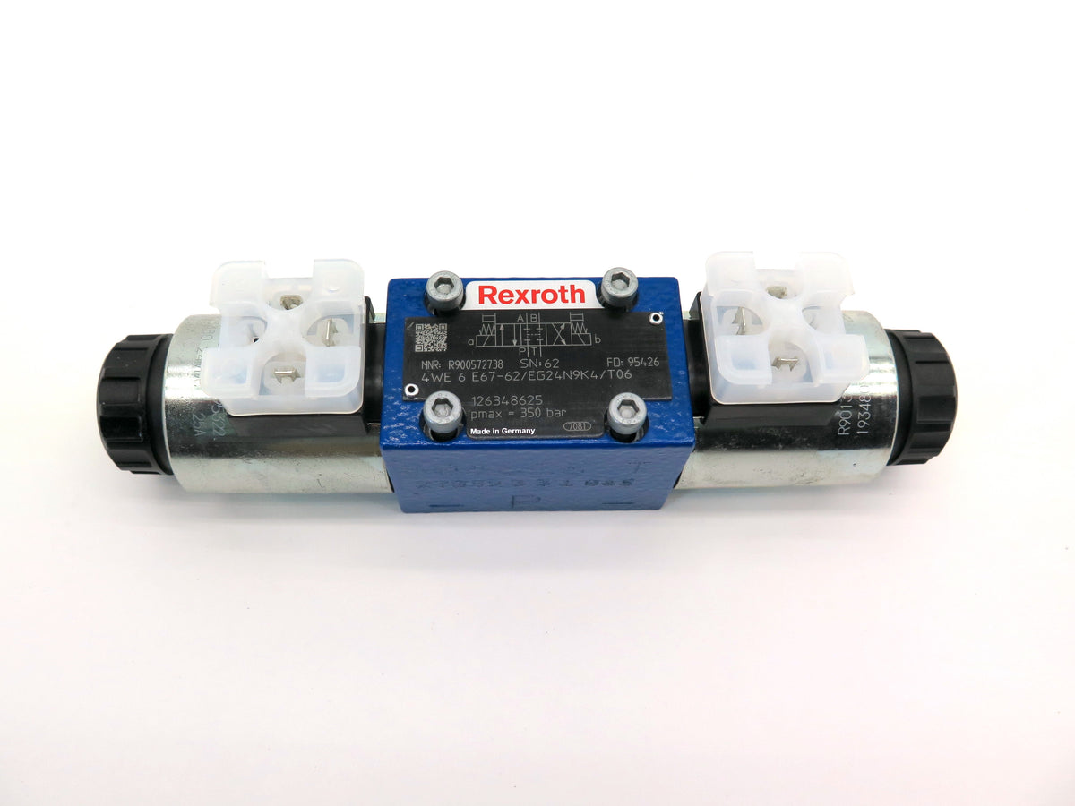 Rexroth 4WE 6 E67-62/EG24N9K4/T06 Solenoid Hydraulic Valve R900572738 - Advance Operations