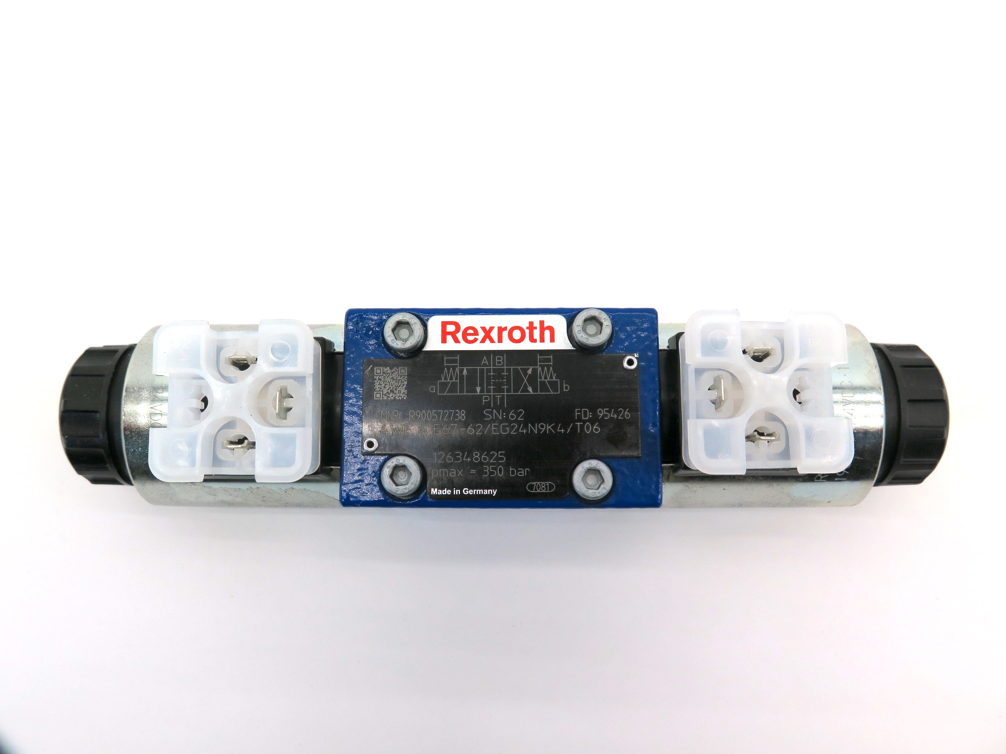 Rexroth 4WE 6 E67-62/EG24N9K4/T06 Solenoid Hydraulic Valve R900572738 - Advance Operations