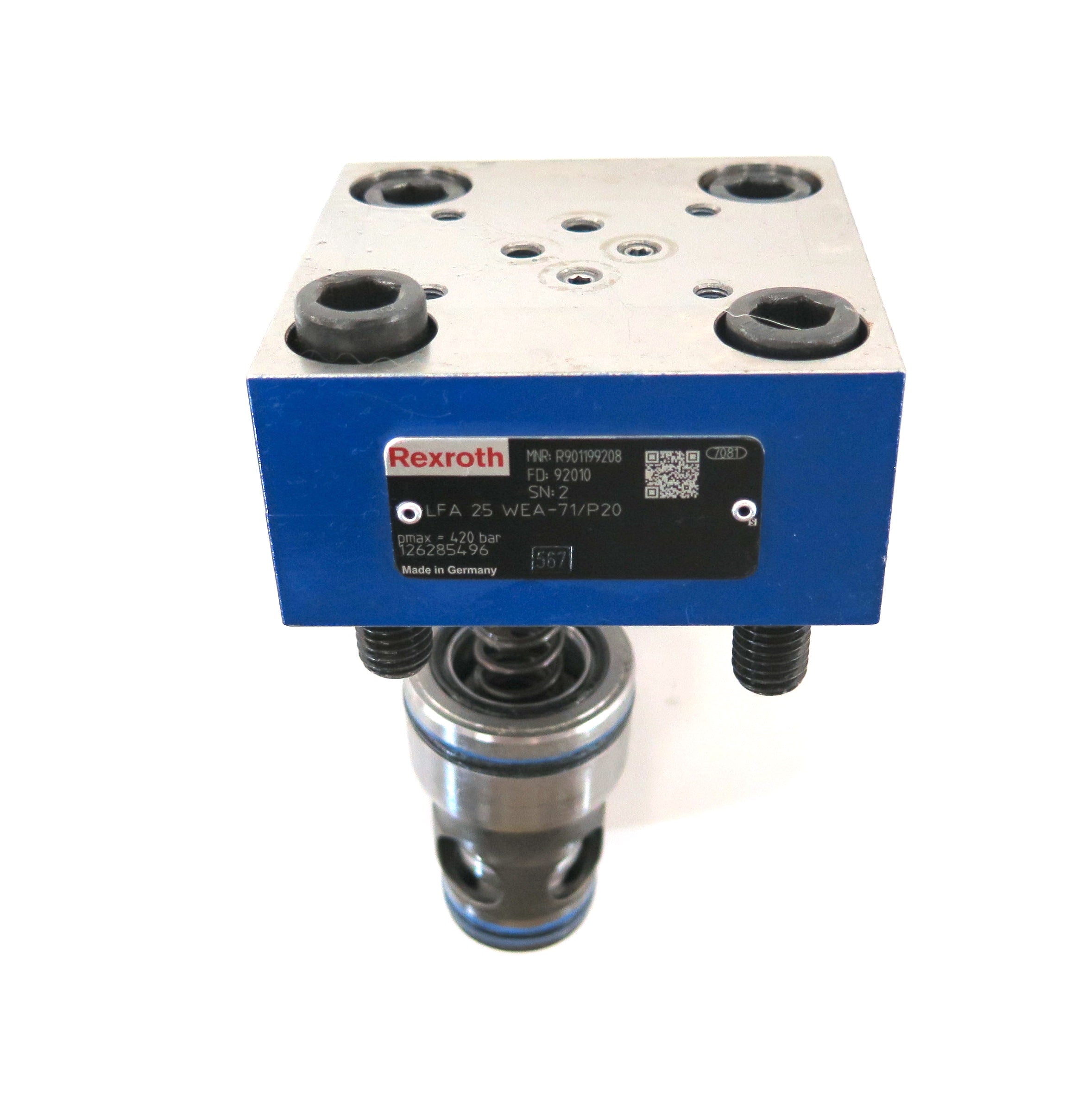 Rexroth LFA 25 WEA-71/P20 Cartridge Hydraulic Valve - Advance Operations