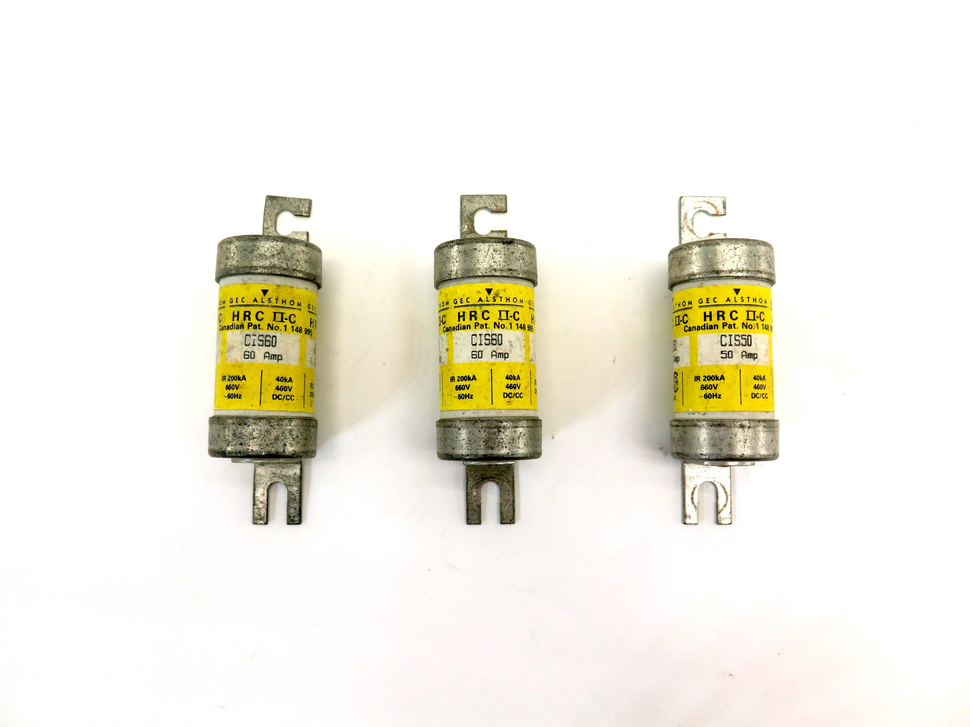 GEC Alsthom HRC II-C CIS60 Fuse 60 Amp LOT OF 3 - Advance Operations