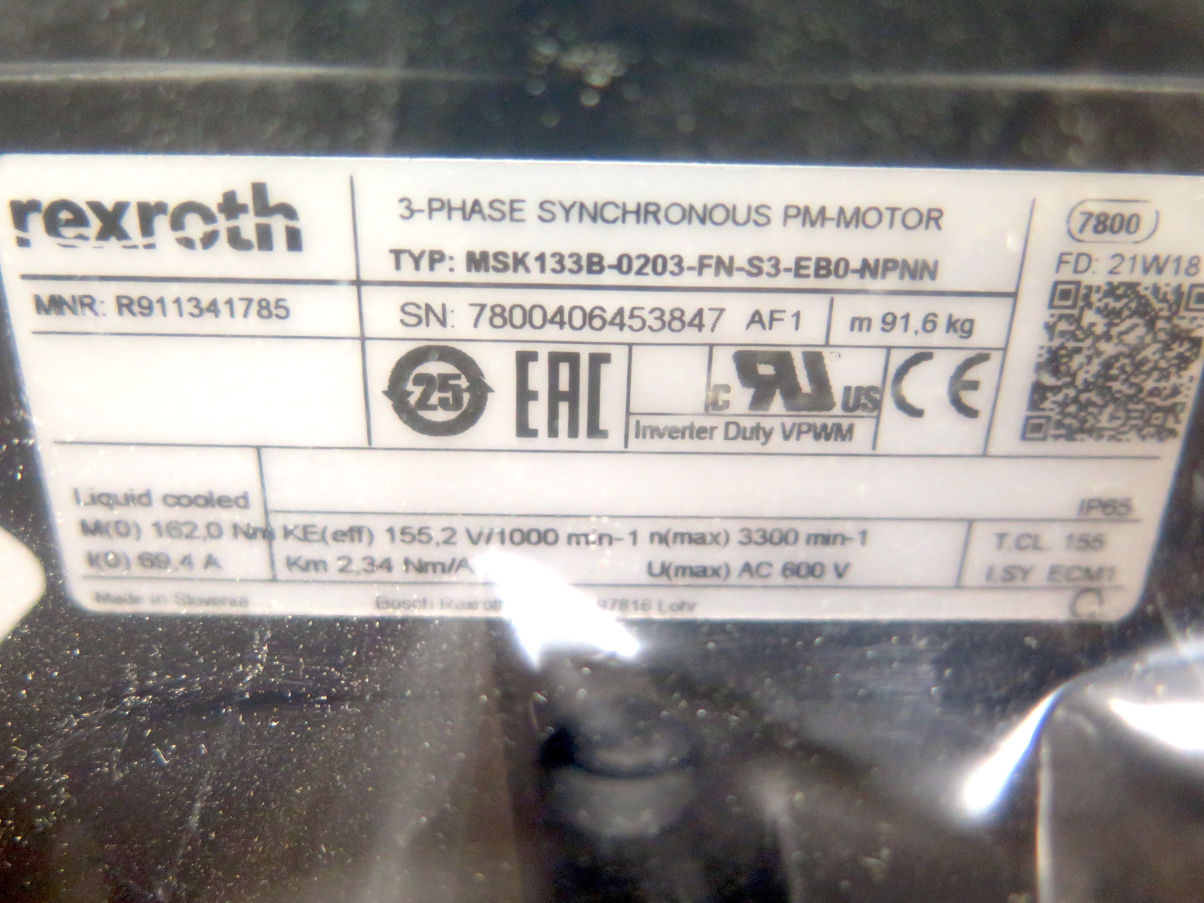 Rexroth Sytronix Motor-Pump Unit MPA01-PGH5R-NN-VBB-M13BBHL-S3E-N2 - Advance Operations