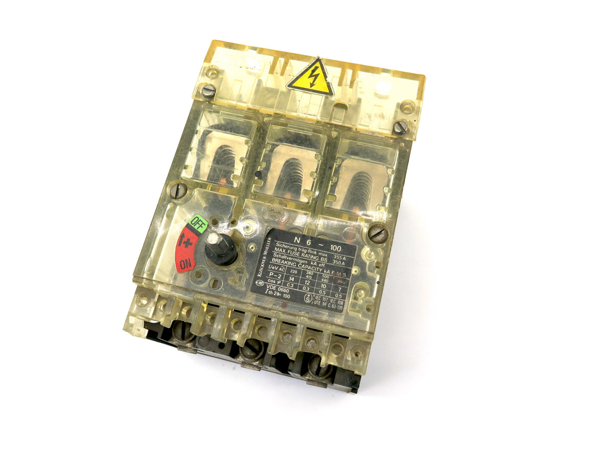 Klockner Moeller Molded Case Disconnect Switch 600VAC 100A N6-100-CNA - Advance Operations