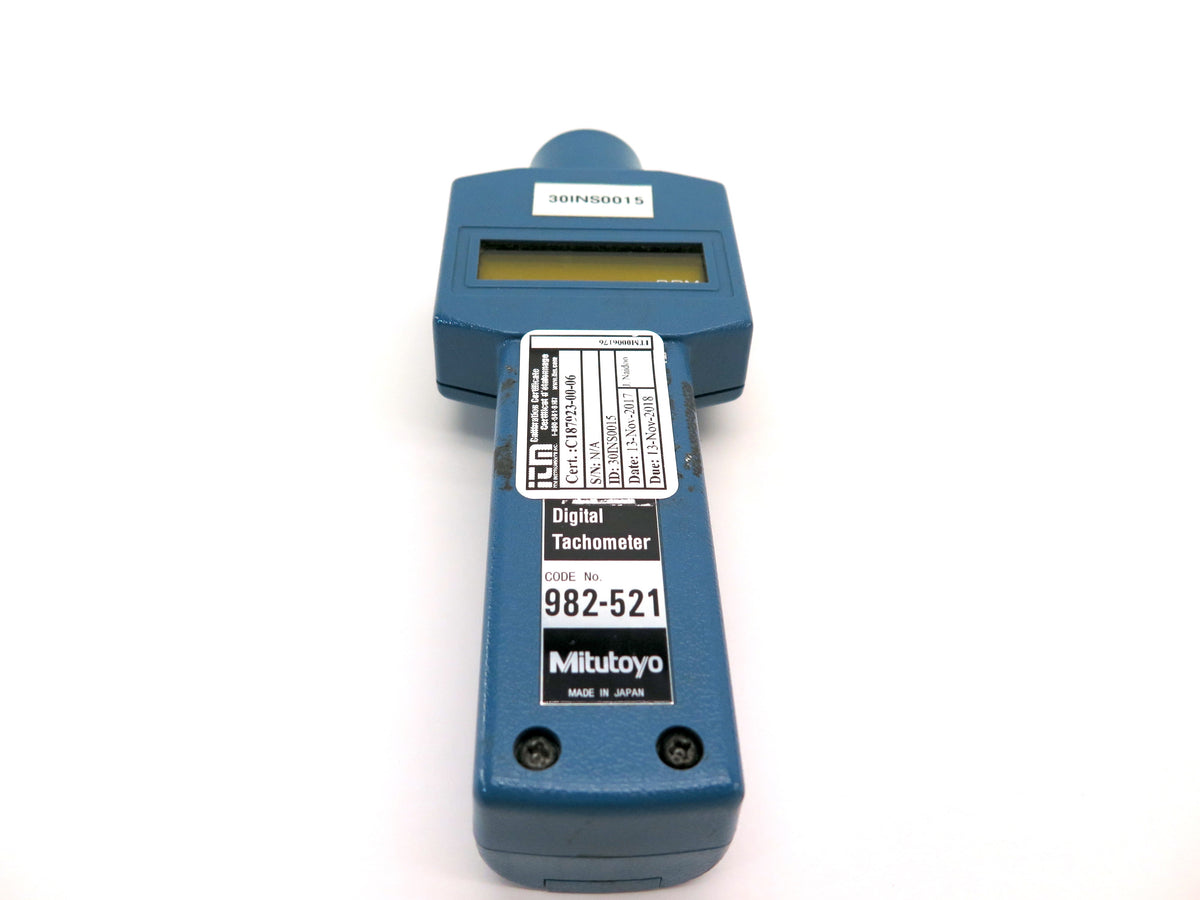 Mitutoyo 982-521 Digital Tachometer 4 Attachements Machinist Inspection Tool - Advance Operations