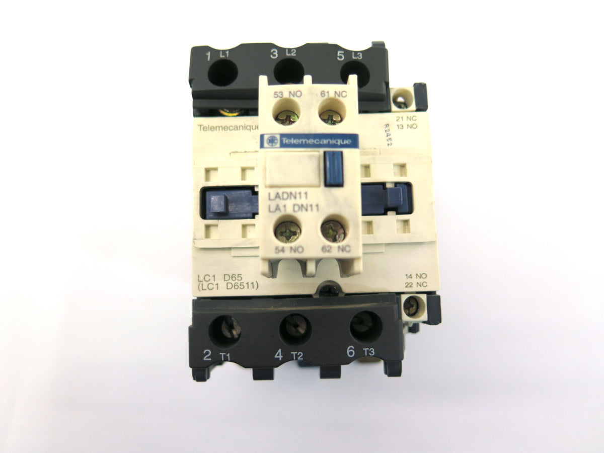 Telemecanique ac contactor with 10A contact block - Advance Operations