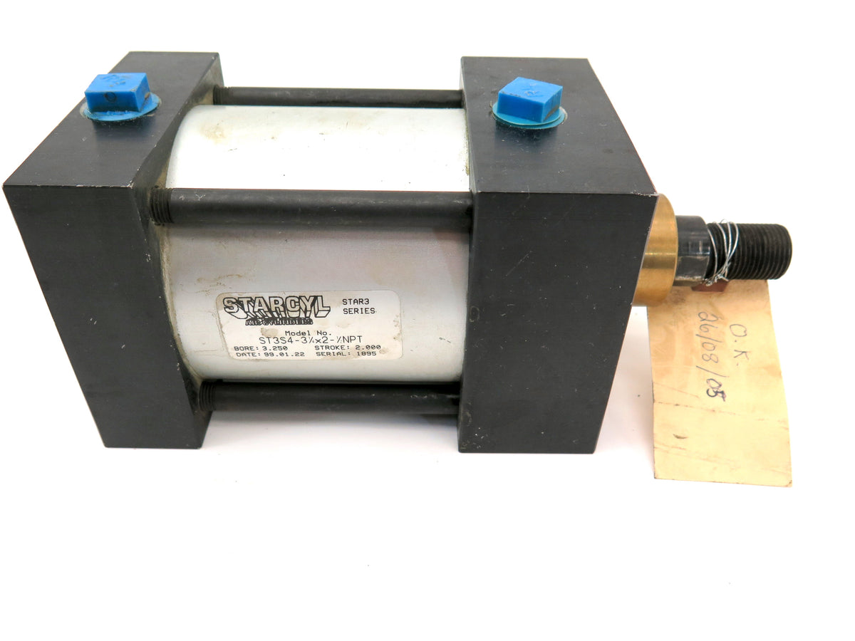 Starcyl ST3S4-3.1/4x2-1/2NPT Pneumatic Actuator Bore: 3.25 Stroke: 2 - Advance Operations