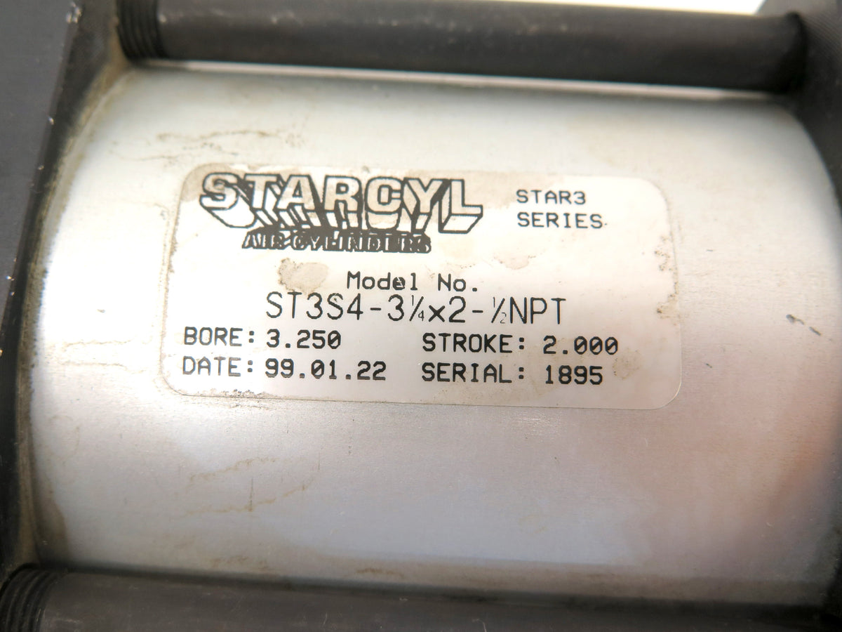 Starcyl ST3S4-3.1/4x2-1/2NPT Pneumatic Actuator Bore: 3.25 Stroke: 2 - Advance Operations