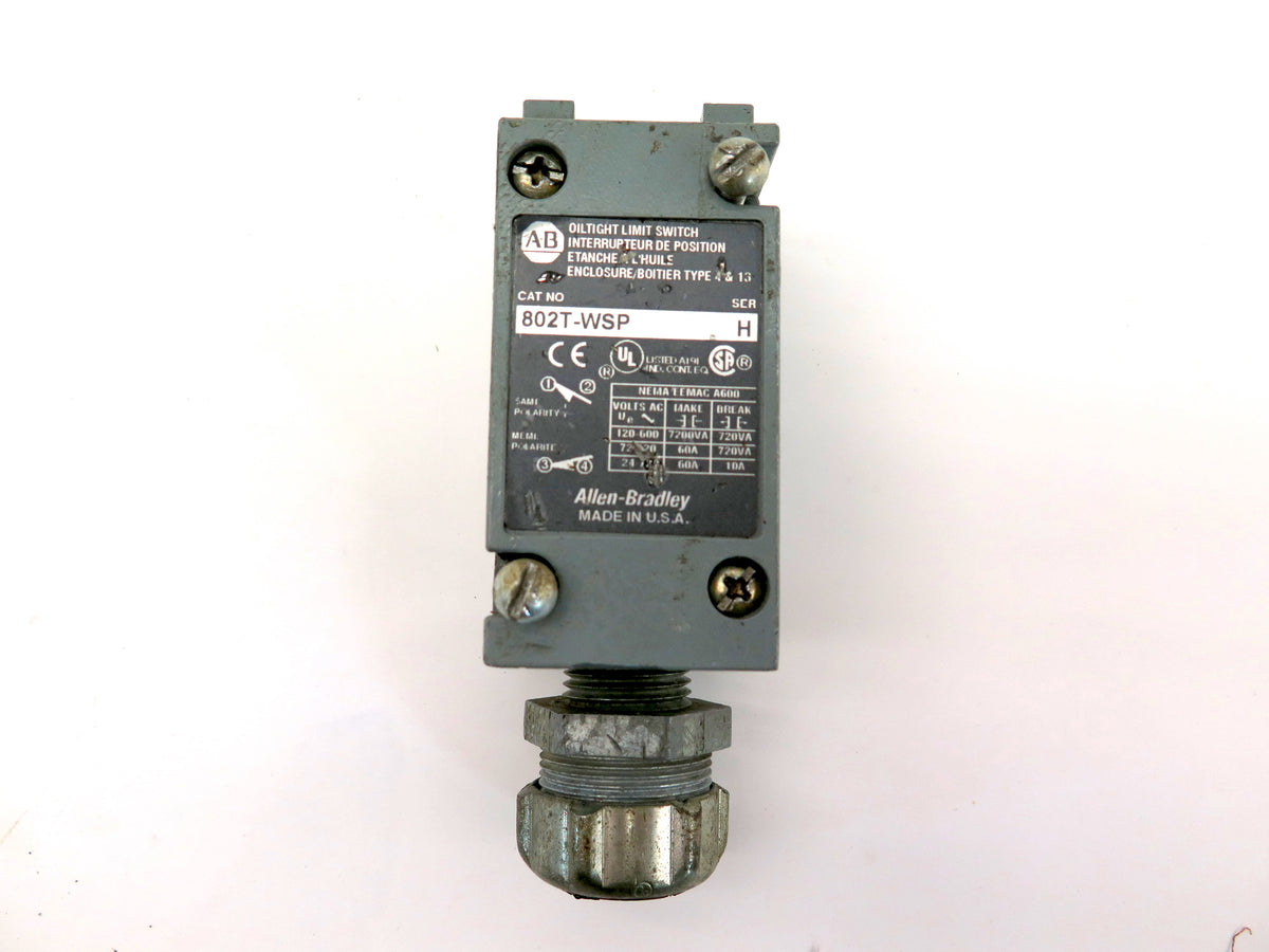 Allen-Bradley 802T-WSP Limit Switch 600Vac - Advance Operations