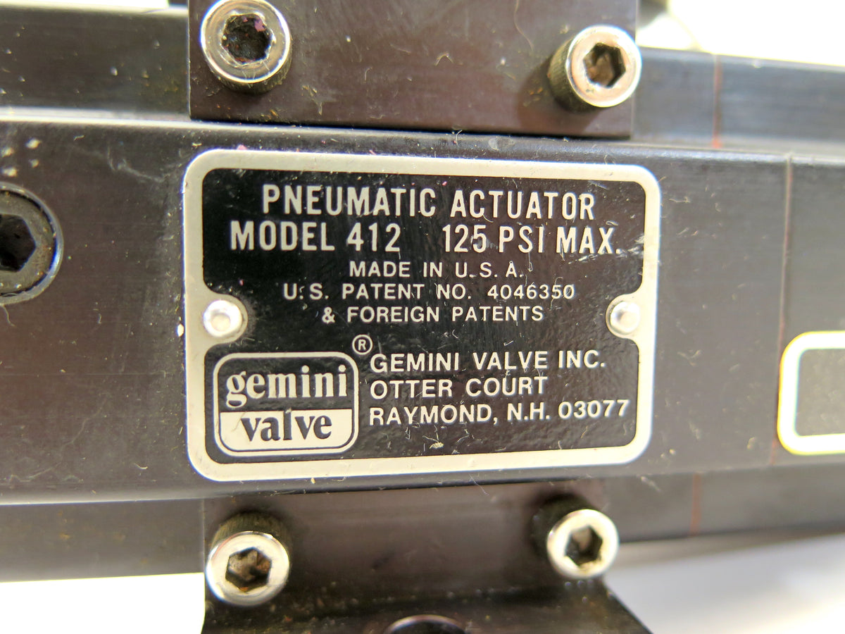 Gemini Valve Pneumatic Actuator Model 412 With Switch Type LS1 - Advance Operations