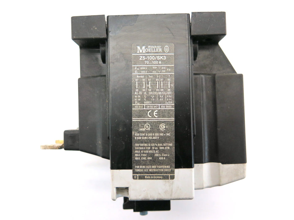 Moeller Z5-100/SK3 - Advance Operations
