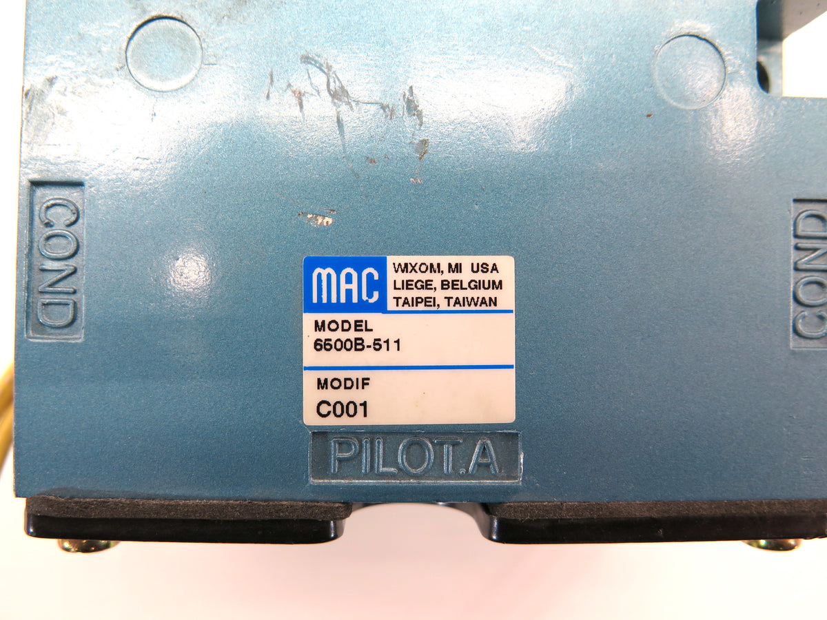 Mac 6500B-511 Pneumatic Valve Assembly - Advance Operations