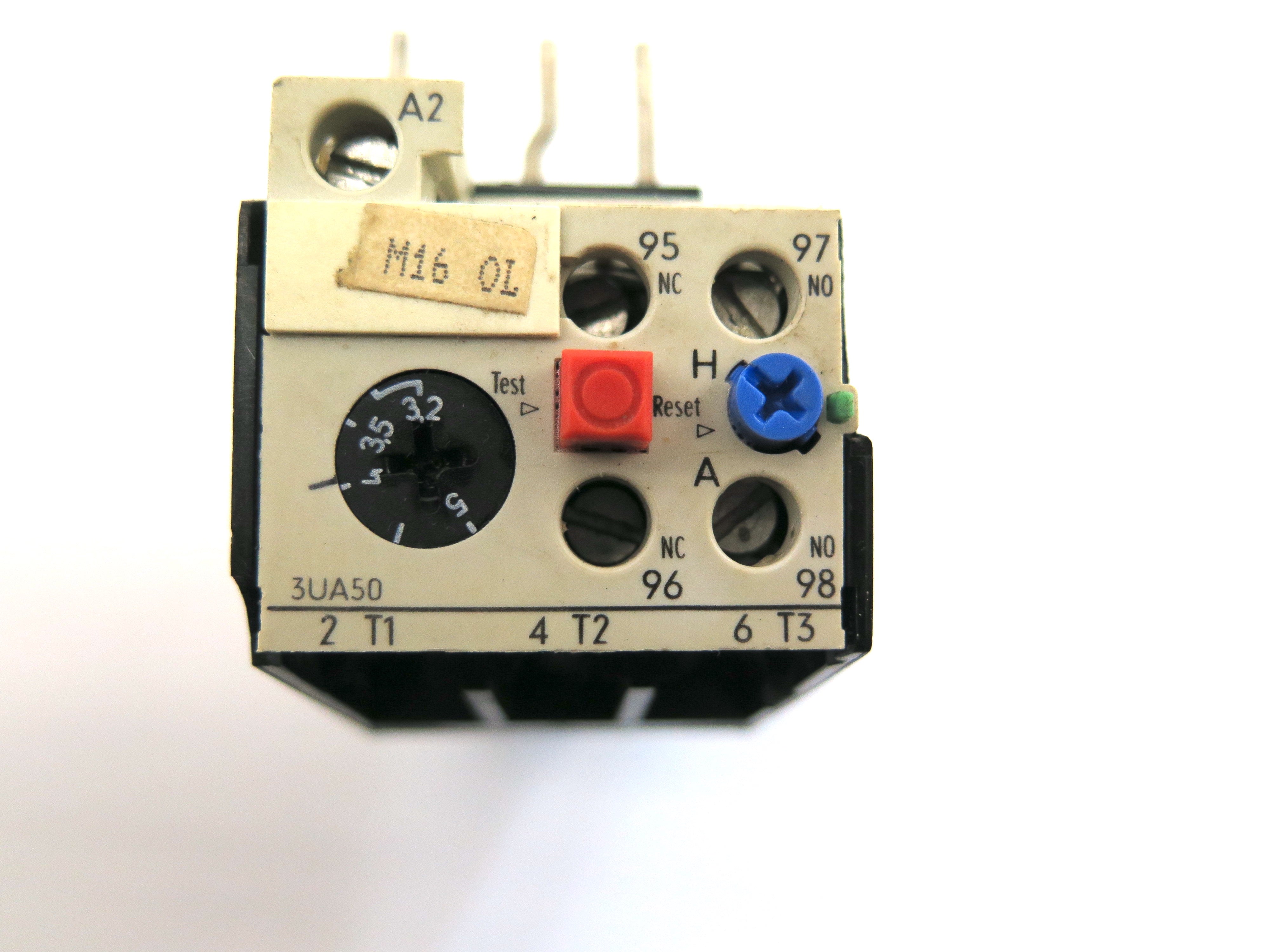 Siemens 3UA52 00-1F Overload Relay 3.2-5A - Advance Operations