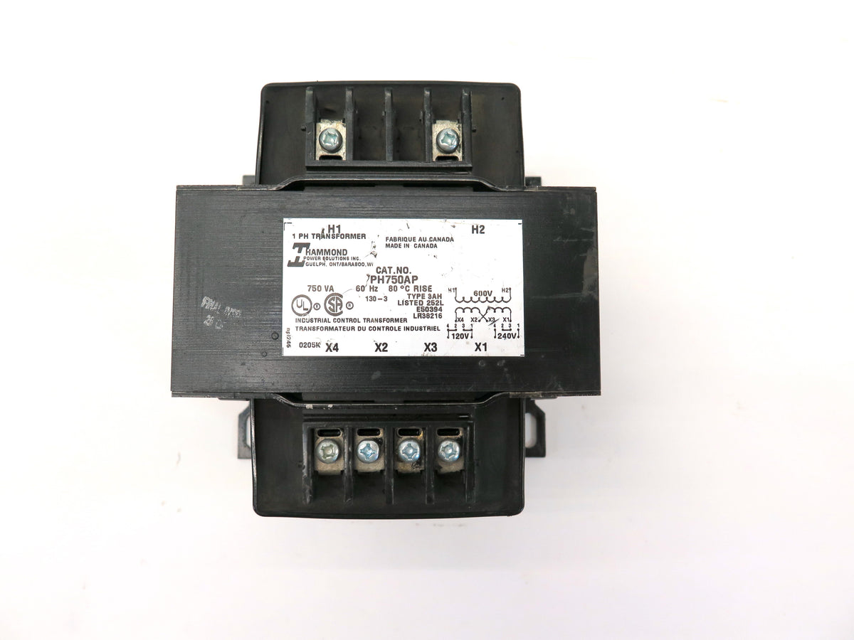 Hammond PH750AP 1PH Transformer 750VA 600V 120/240V - Advance Operations