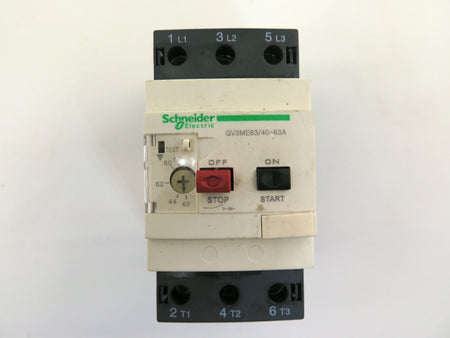 Schneider GV3ME63/ 40-63A Circuit Breaker 600V  40-63A - Advance Operations