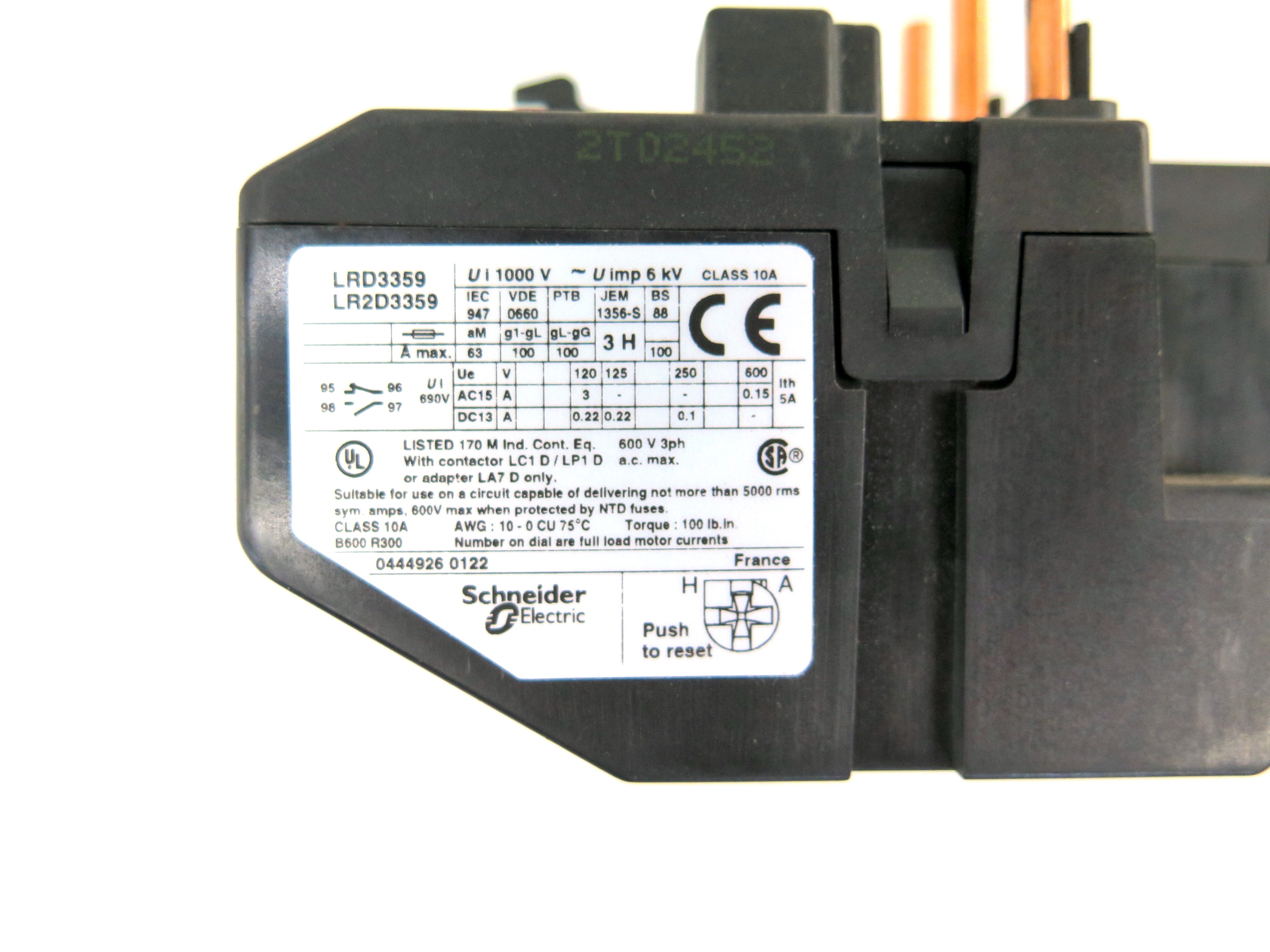Telemecanique / Square DLRD3359 Thermal Overload Relay 48-65A - Advance Operations