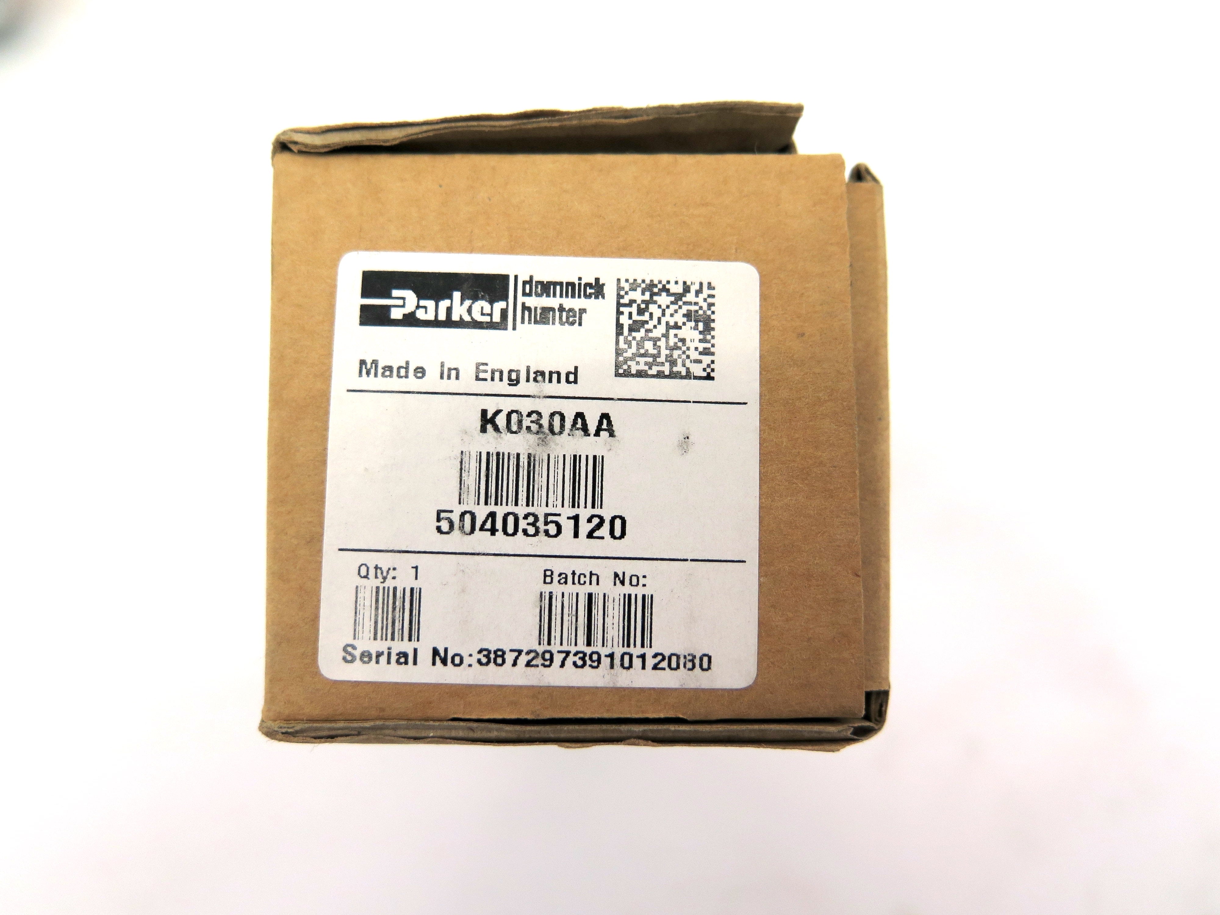 Parker K030AA Compressed Air Dryer Filter Element Oil-X - Advance Operations