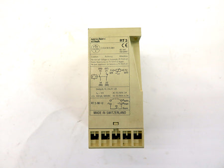 Sprecher + Schuh Thermistor Protection Relay  w/Resety 110V - Advance Operations