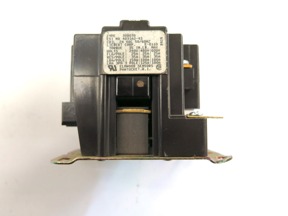 Elwood Sensors 30D030 Contactor 24ac 50/60Hz - Advance Operations