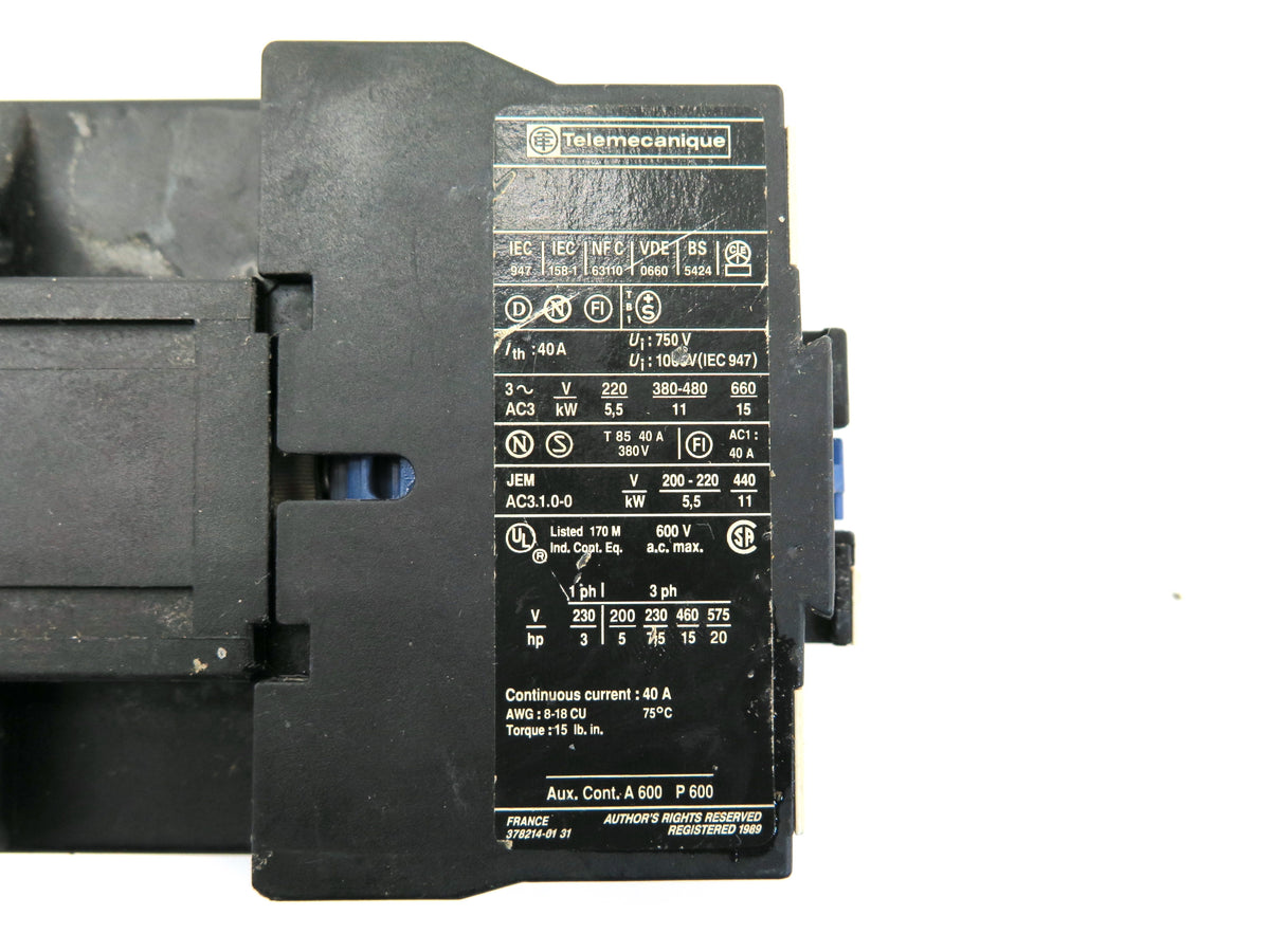 Schneider Telemecanique LC1 25 10 Contactor Coil  48Vac - Advance Operations